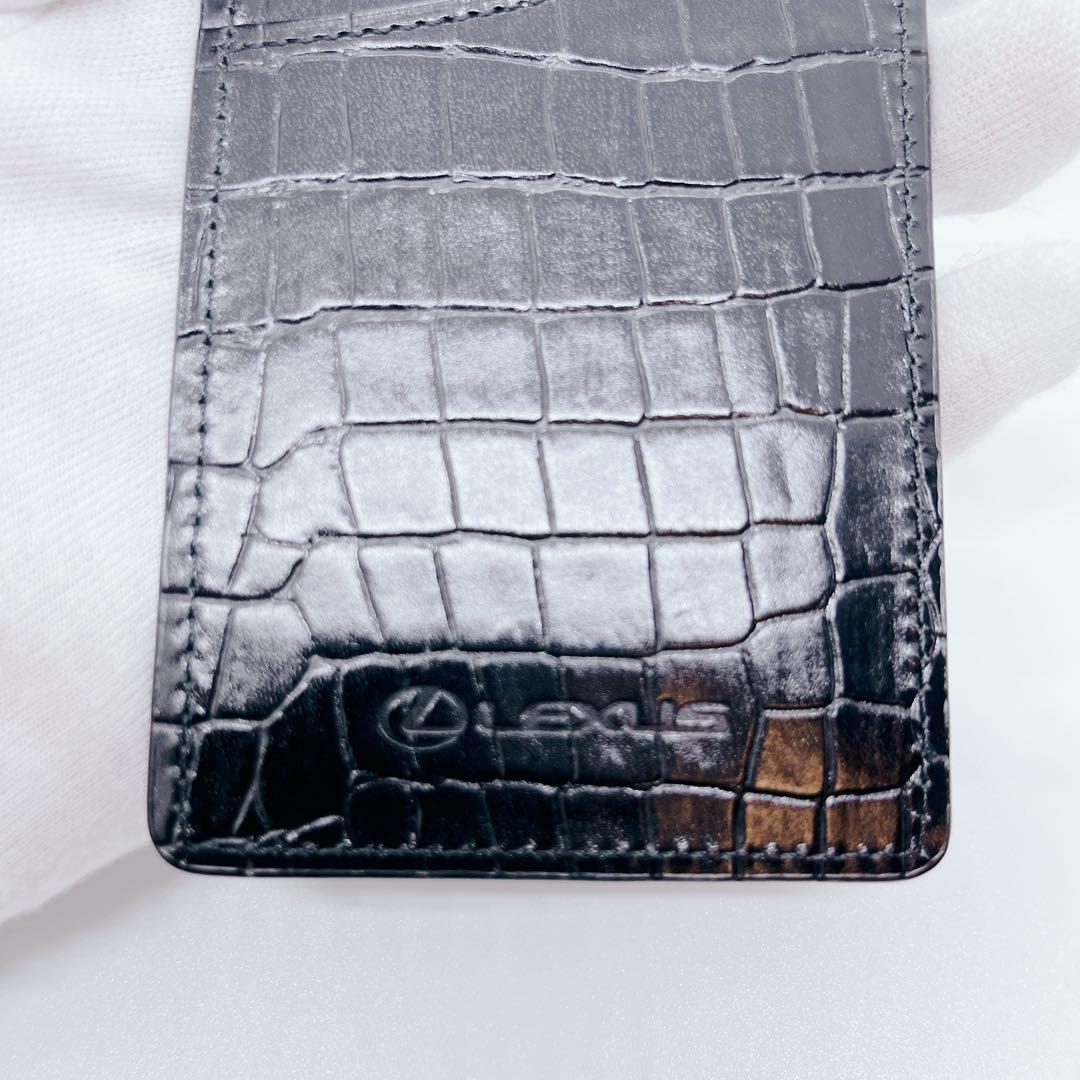 【未使用級】LEXUS 純正カードキーケース クロコ型押し ブラック