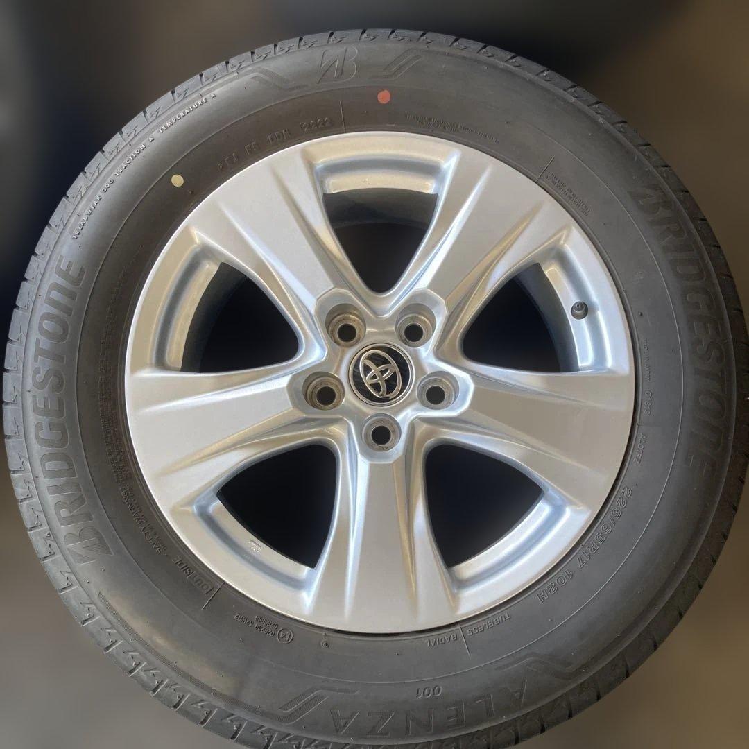 ハリアー80系純正17インチアルミホイール、タイヤセット