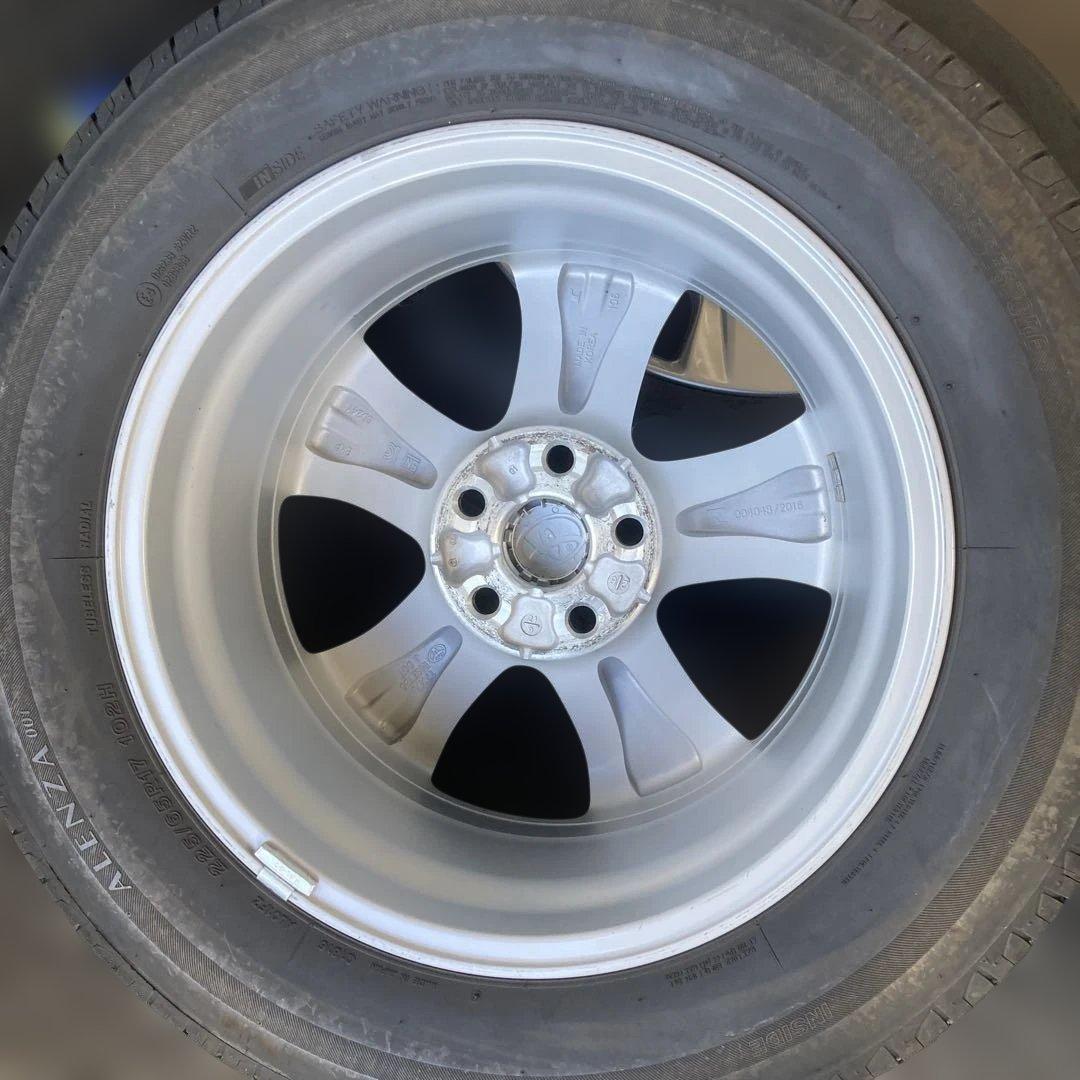 ハリアー80系純正17インチアルミホイール、タイヤセット