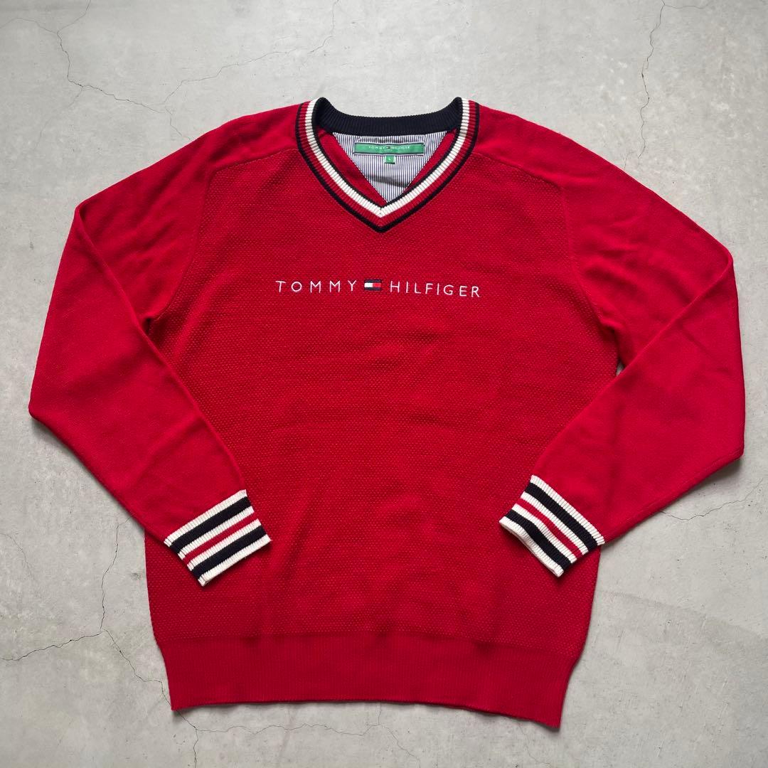 【美品】  トミーヒルフィガーゴルフ Ｖネックセーター