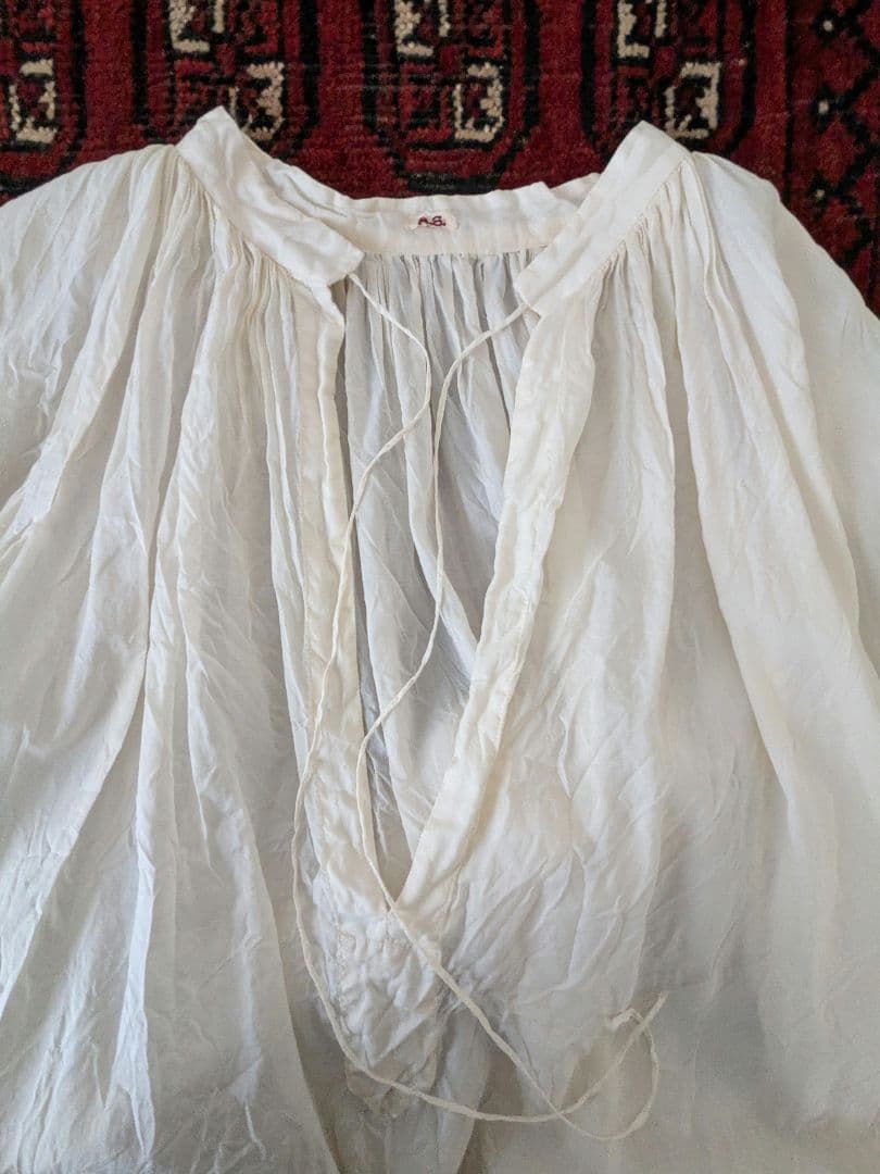 も*も様 ARTS＆SCIENCE　ギャザー　チャーチ　スモック　ブラウス　シル