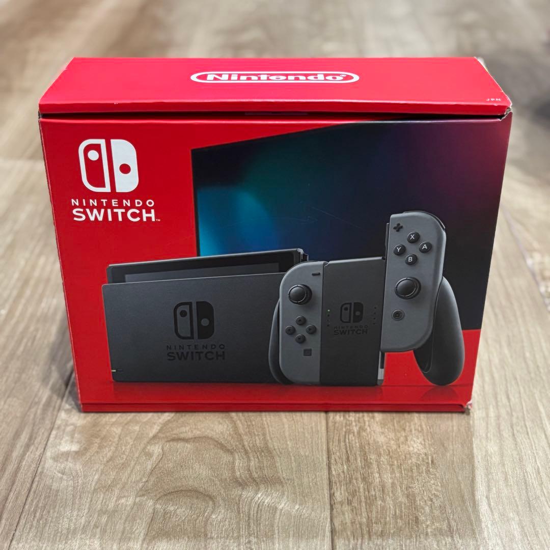 【美品】Nintendo Switch 本体 グレー 付属品付き