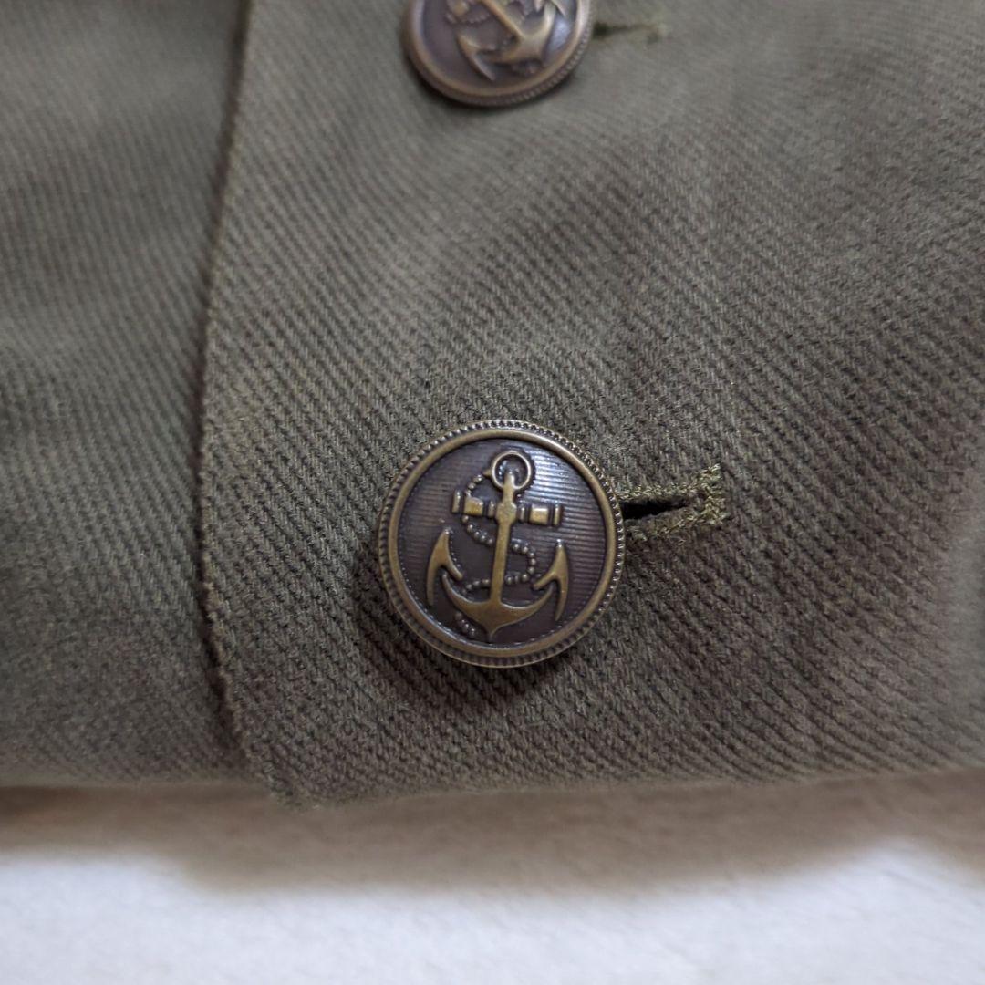 希少デザイン 48 アニエスベー スロバキア製 ミリタリー ナポレオンコート