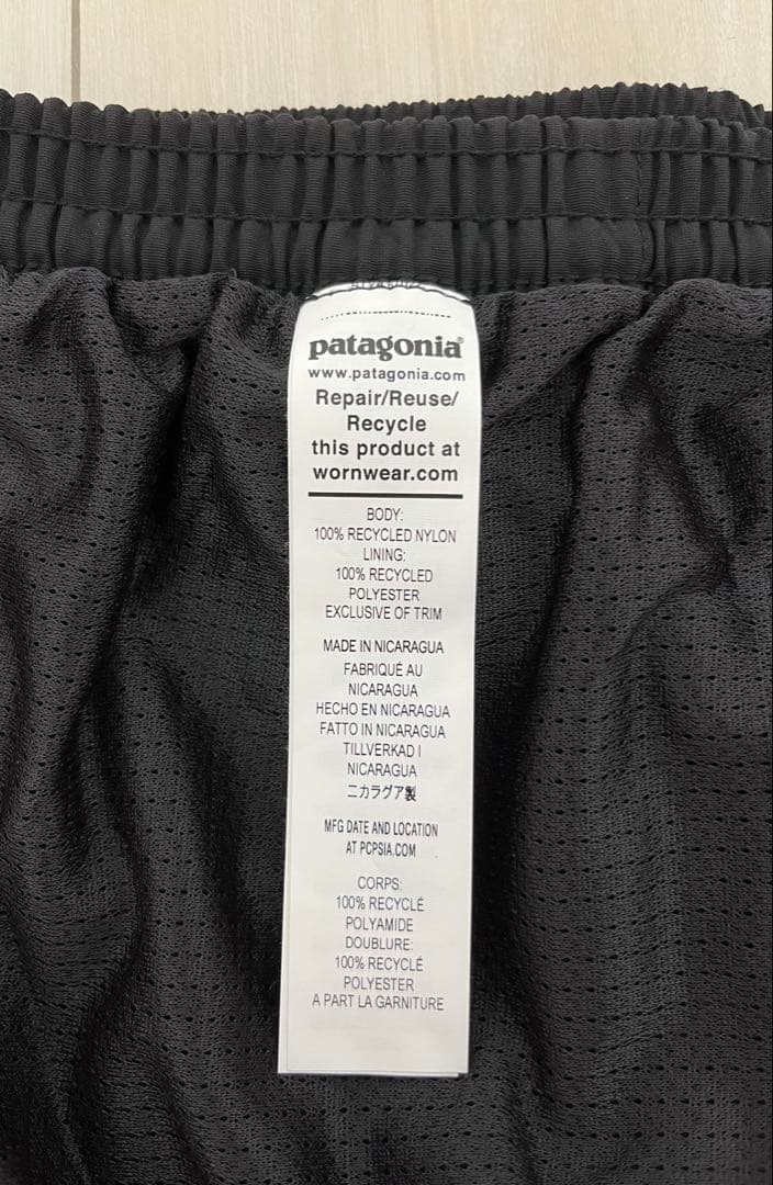 パタゴニア メンズ バギーズショーツ 5インチ Sサイズ ブラック 正規新品