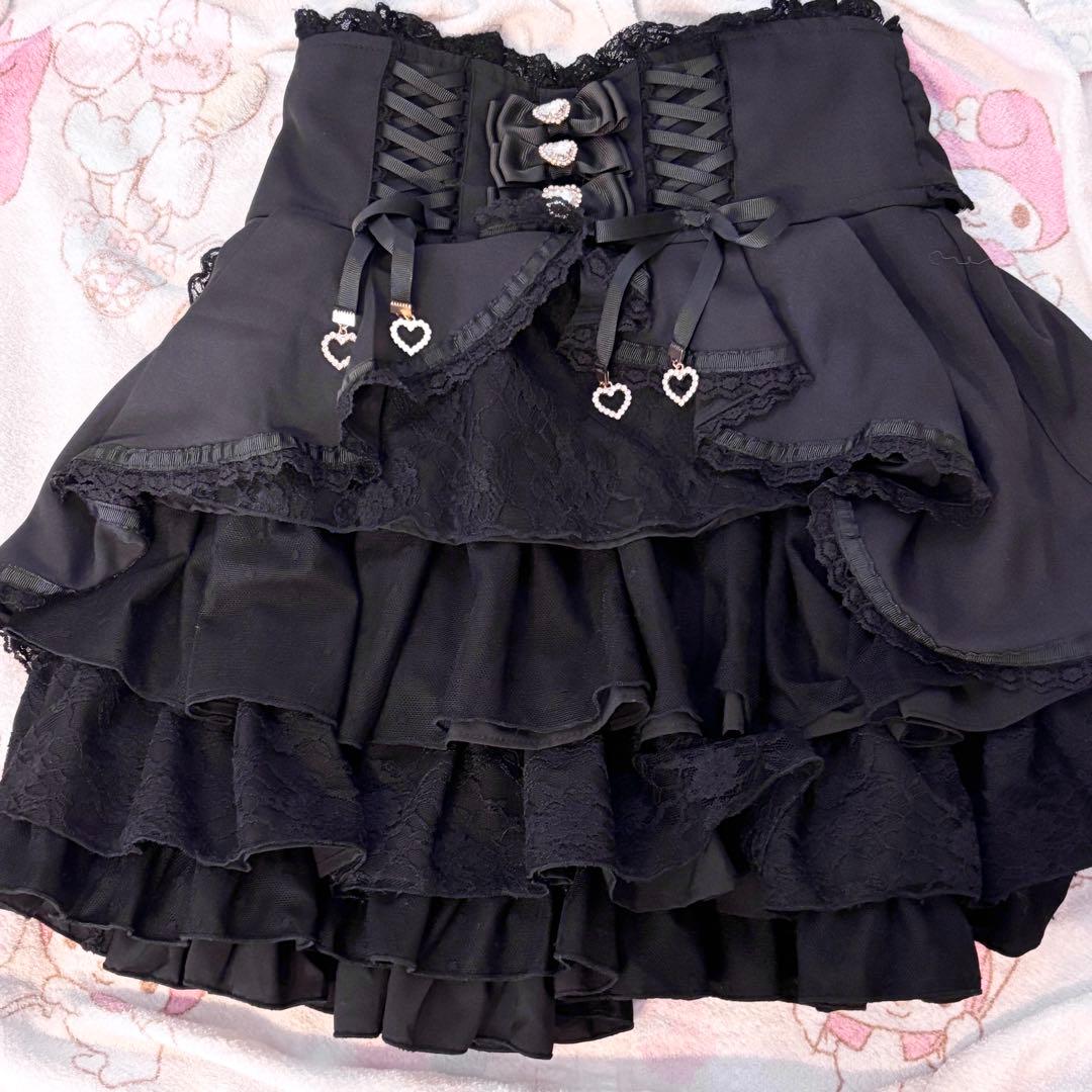 LIZLISA フロントカシュクールスカート リズリサ