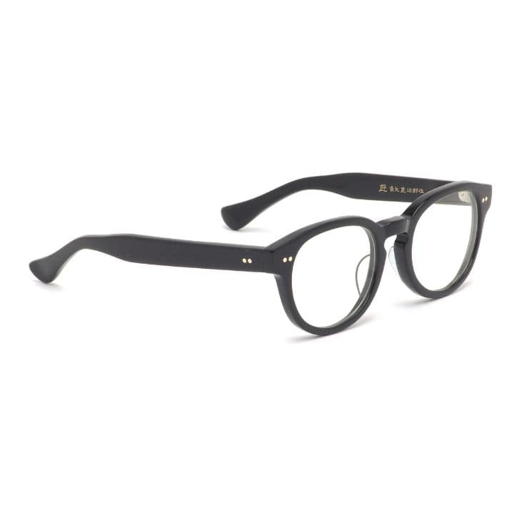 ☆匠 角矢甚治郎作【新品・鯖江メガネ】伊達メガネ　セルロイドフレーム　其38-イ