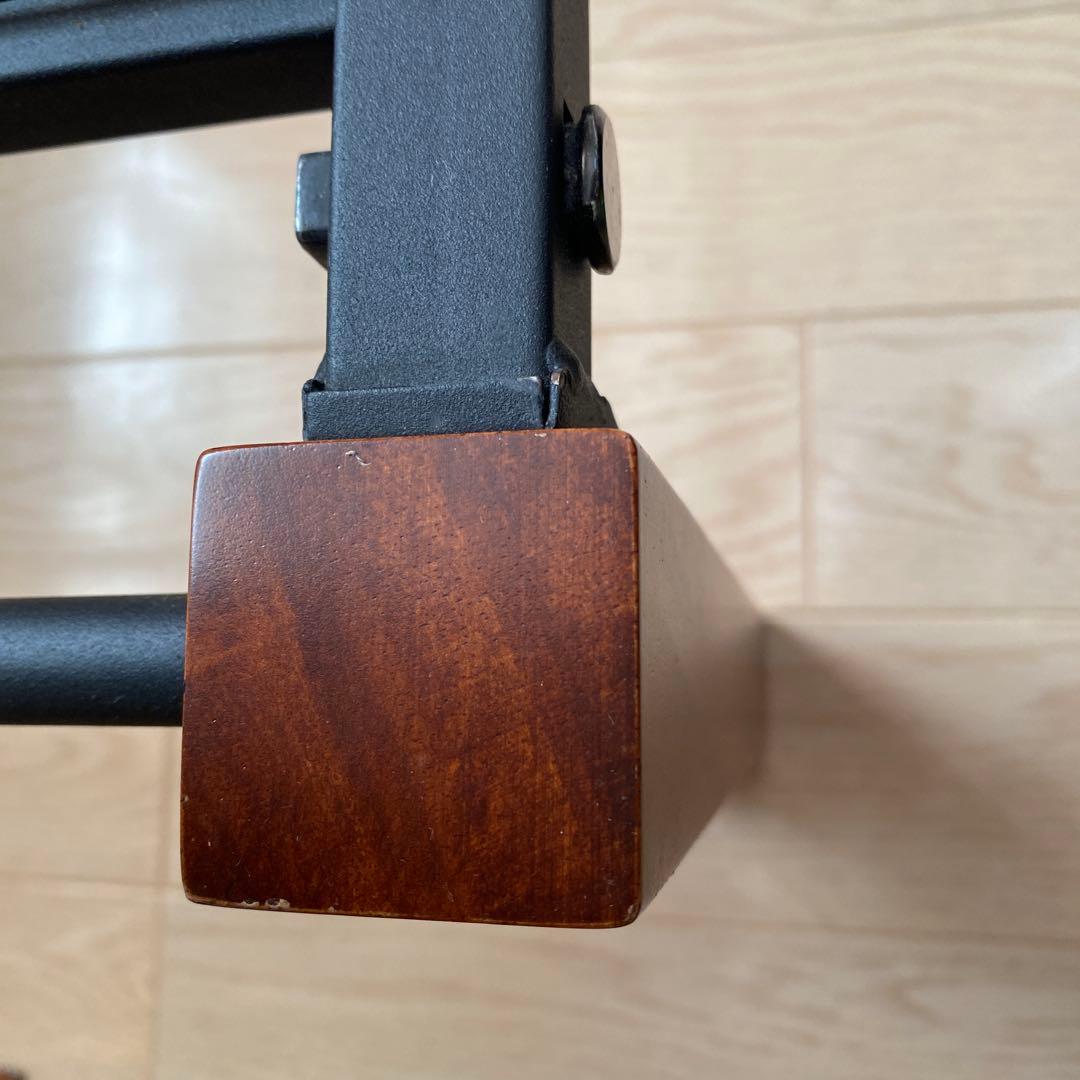 ★美品★アイアン×ウッドシングルベッドフレーム　パイプベッド