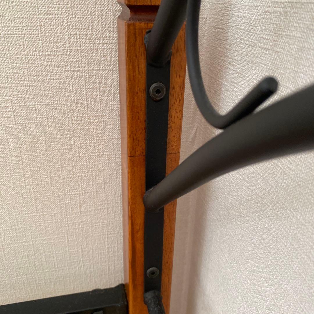 ★美品★アイアン×ウッドシングルベッドフレーム　パイプベッド