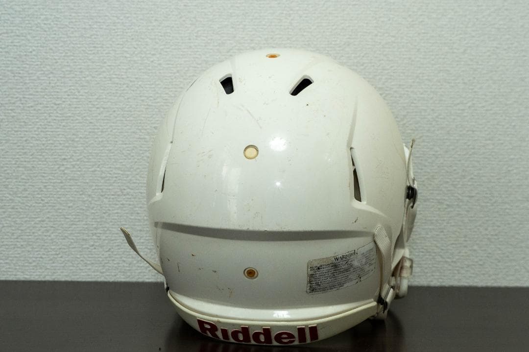 Riddell ホワイトアメリカンフットボール ヘルメットMサイズ