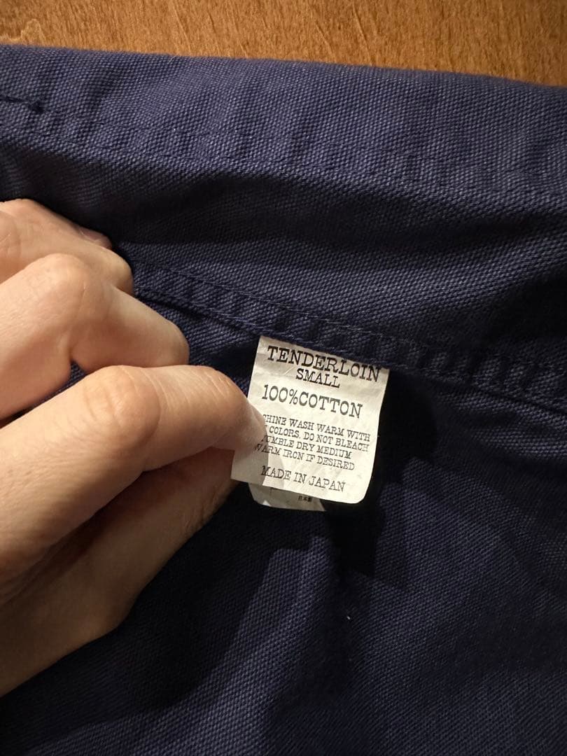 レア　テンダーロイン　ノーカラーシャツ