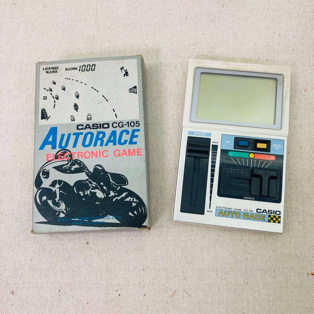 【レトロ】CASIO　オートレース　CG-105　ゲームウォッチ　レトロゲーム