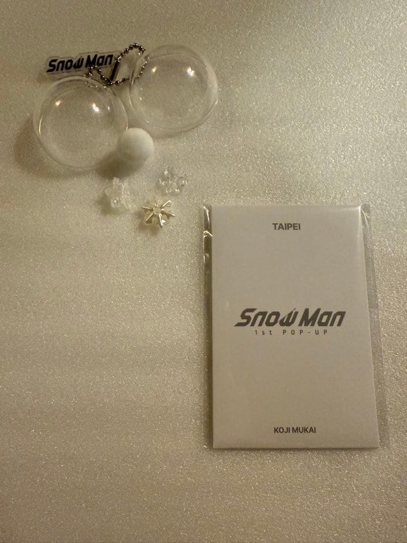 Man 台北　ポップアップ　向井康二　デザインキーホルダー　フォトカード