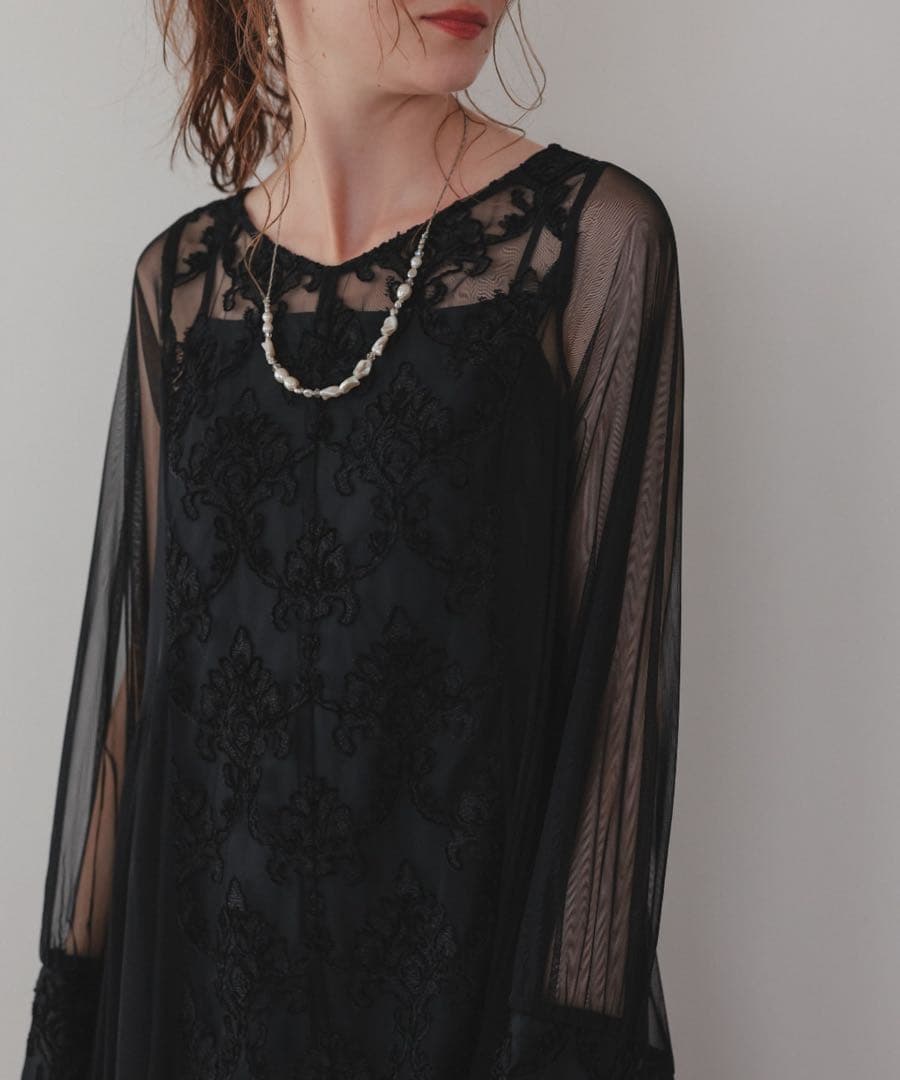 ★新品★ドリードール　モールレースサイドティアードドレス　結婚式　パーティー