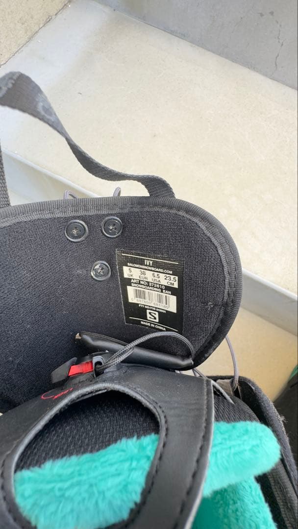 Salomon VY スノーボードブーツ 女性用 ブラック/グリーン