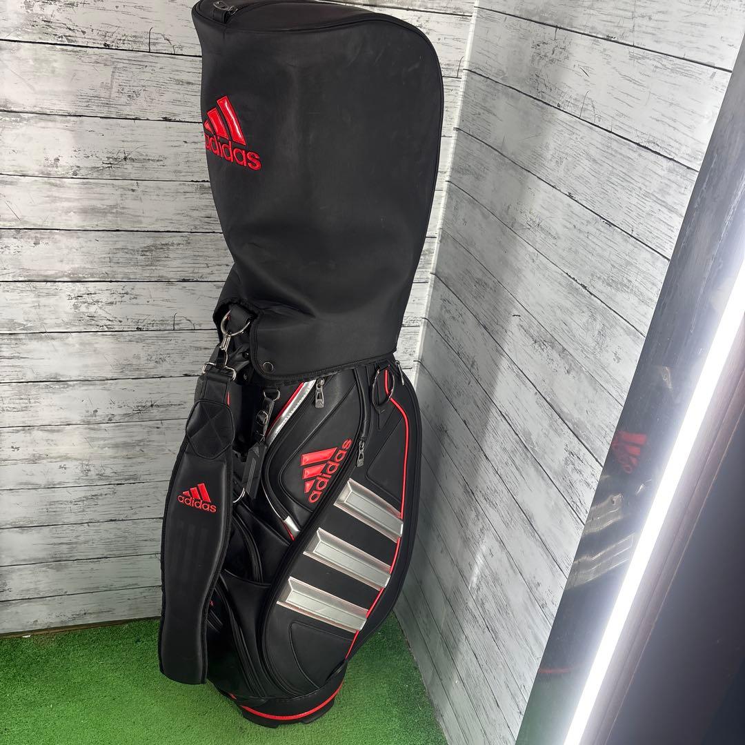 adidas ゴルフバッグ ブラック/レッド