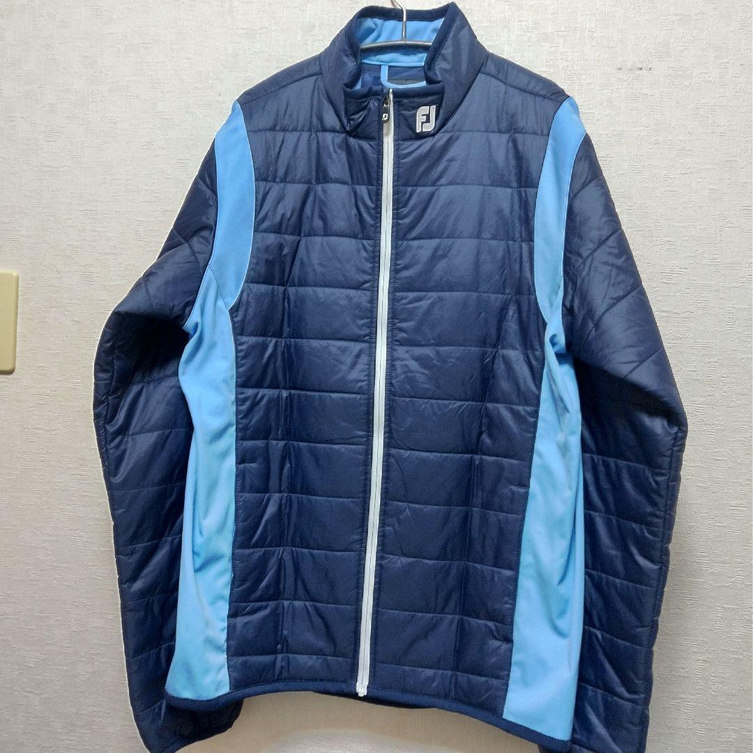 極美品 FJ キルティングジャケット ネイビー/ライトブルー M