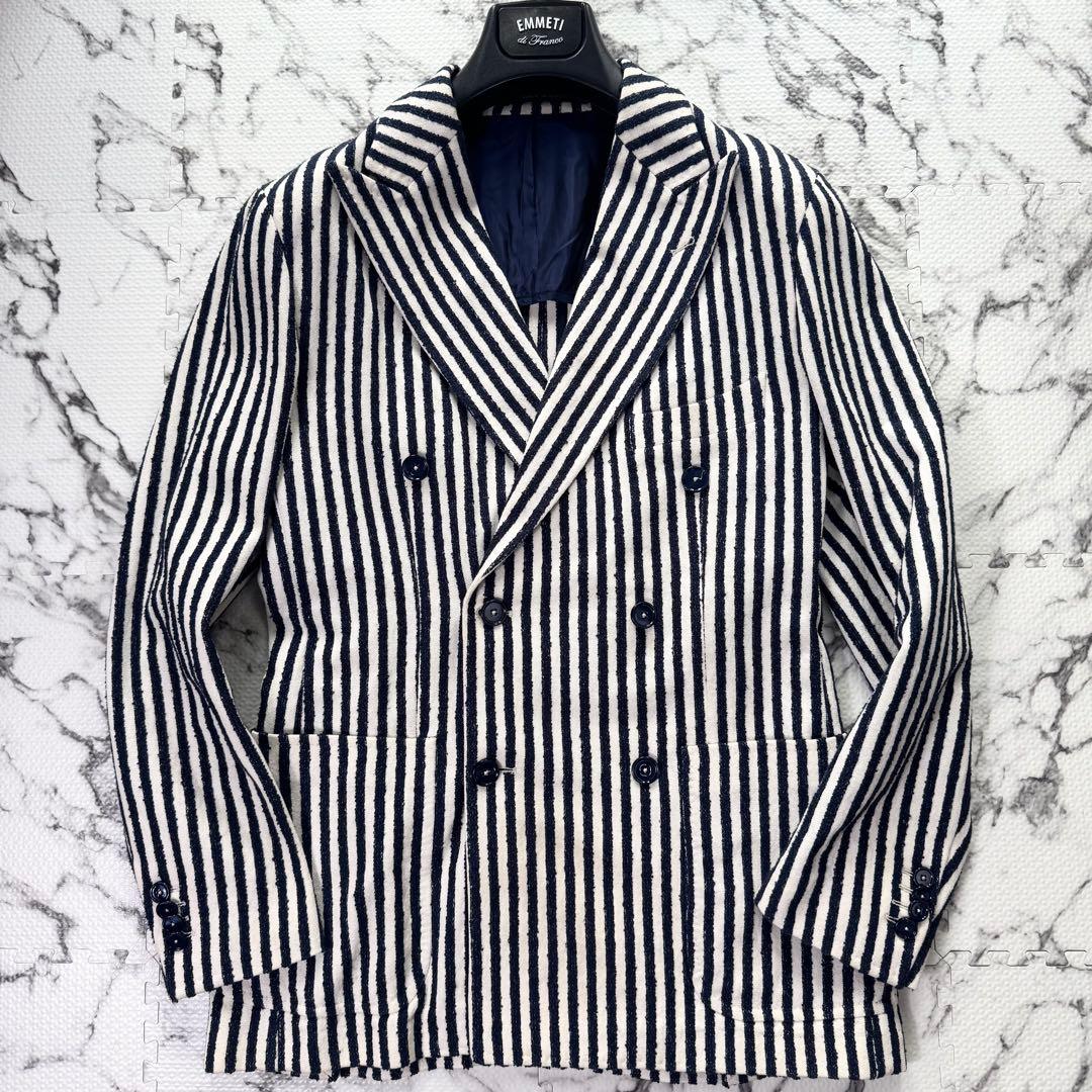 美品◯タリアトーレ　テーラードジャケット　ダブルブレスト　ストライプ　現行