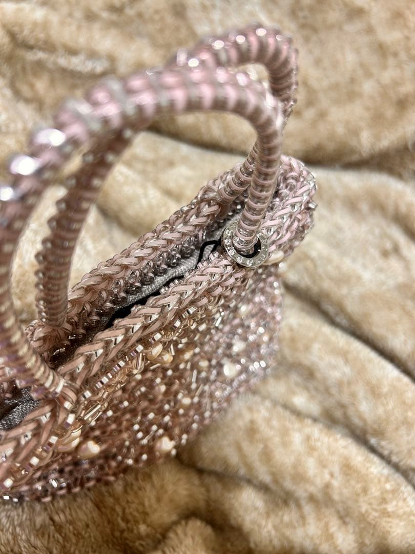 クオーリ ペルラ グリッター/パウダリーピンクシルバ