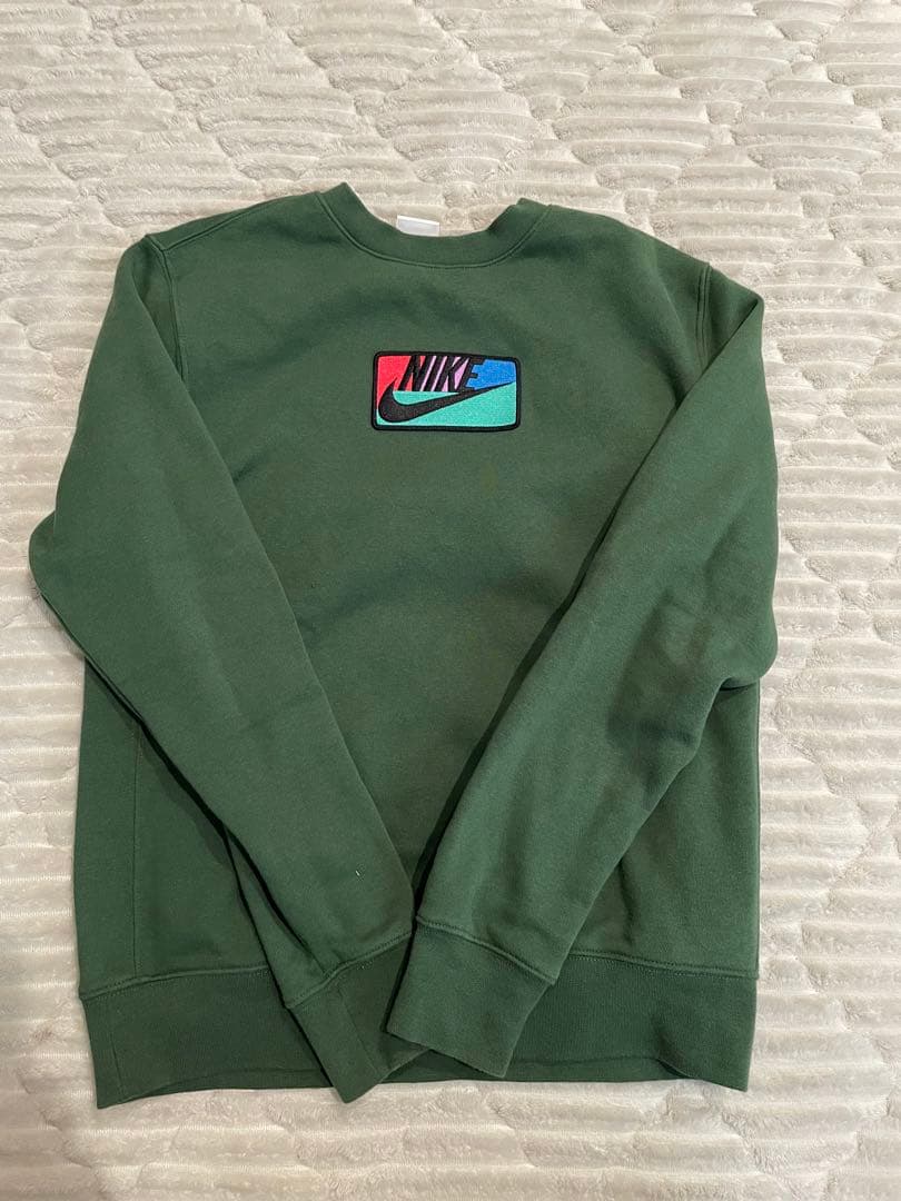 NIKE セットアップ 緑 裏起毛 トレーナーS パンツM