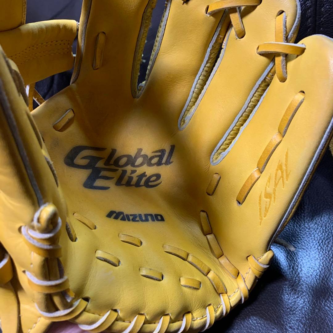 ミズノ　グローバルエリート　isai 軟式内野手用グローブ