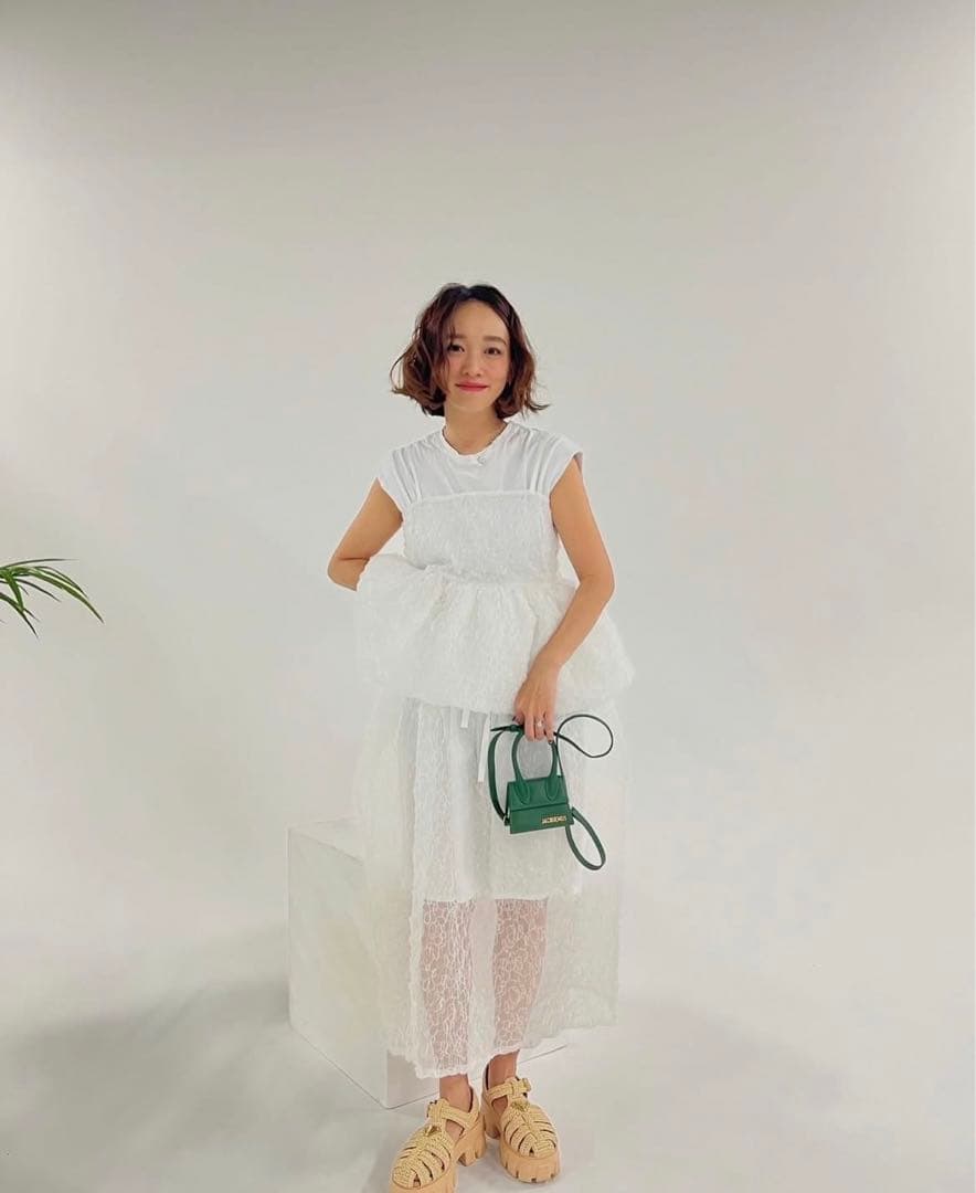 【美品】rosymonster オーガンジートップス　ホワイト