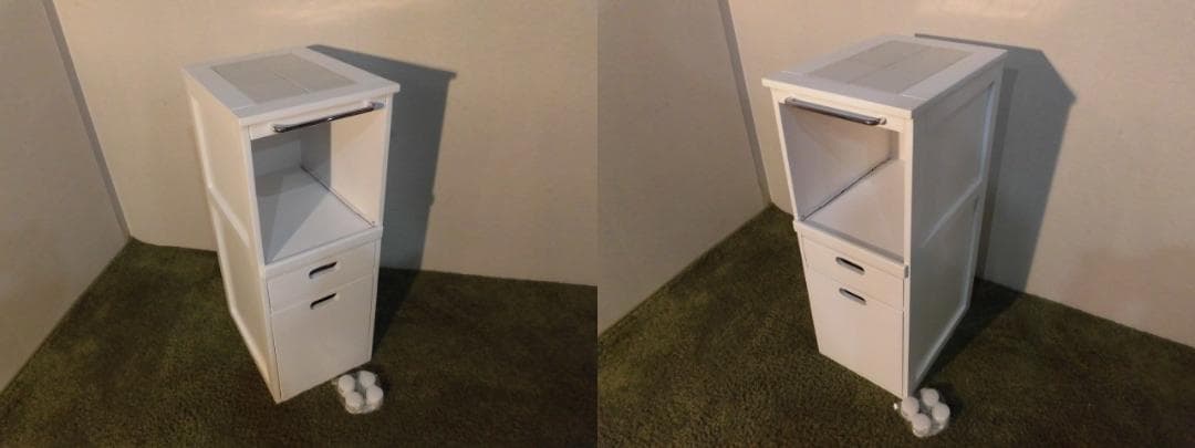 【全国一律送料無料】省スペース炊飯器ラック 【キャスター1口コンセント付 】