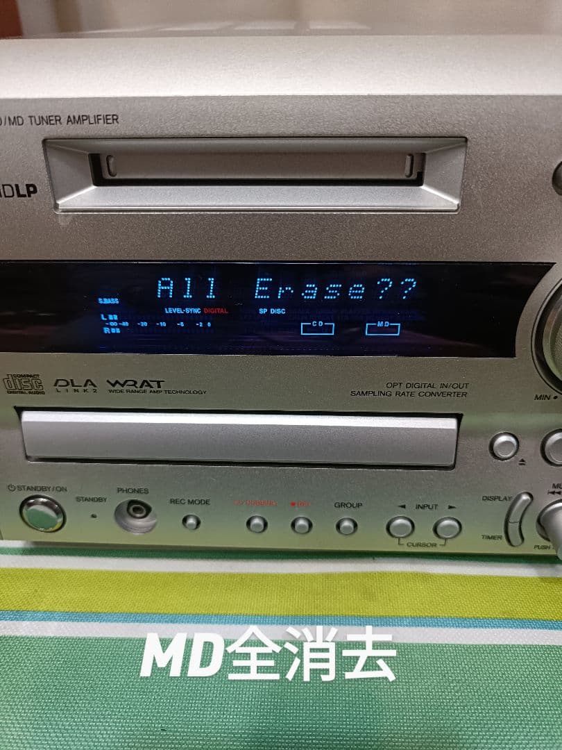 ONKYO FR-X7A CD,MD,FM/AM　整備済　完動品　リモコン付