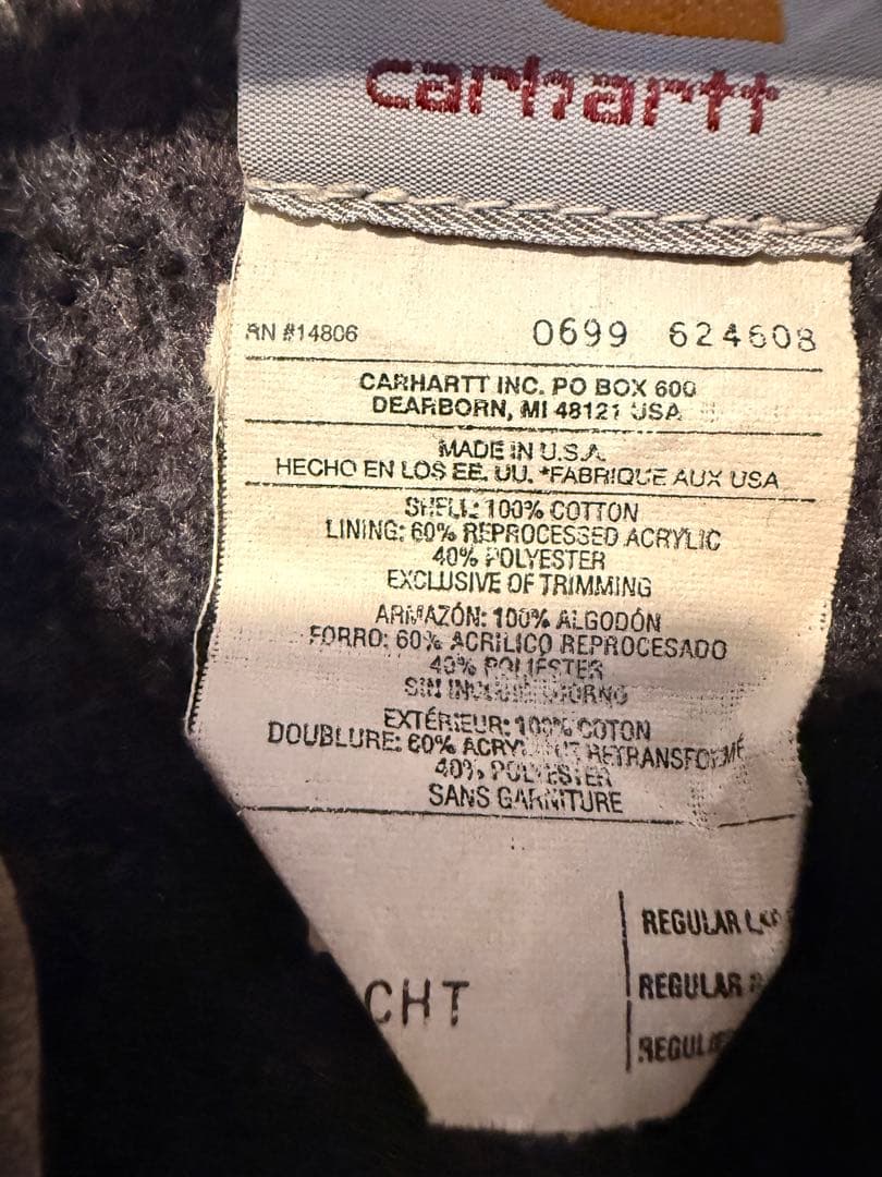 ち*太様 Carhartt ダックジャケット ブラウン　80's