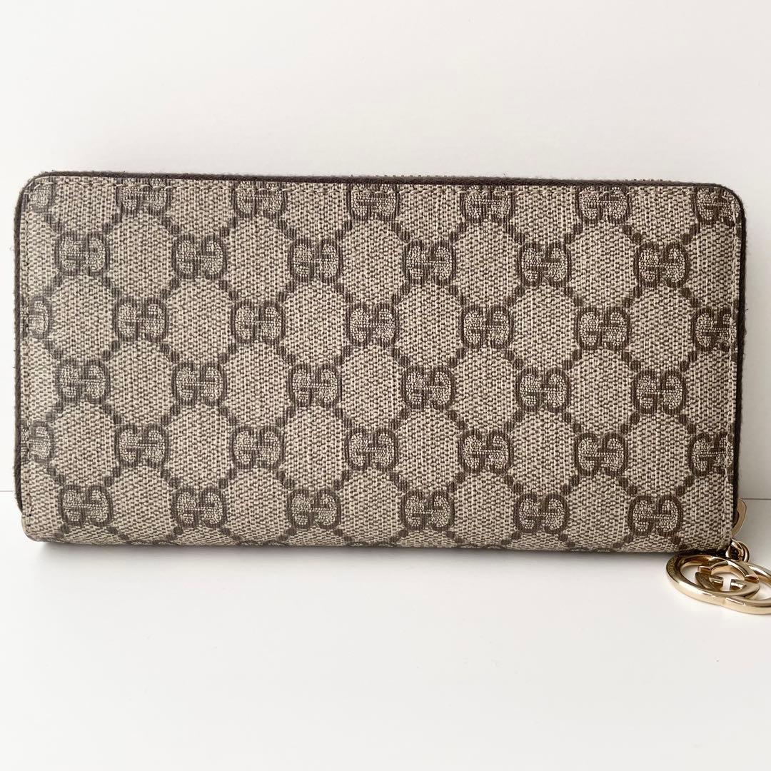 グッチ GUCCI 長財布 GG GGスプリーム ブラウン 新品