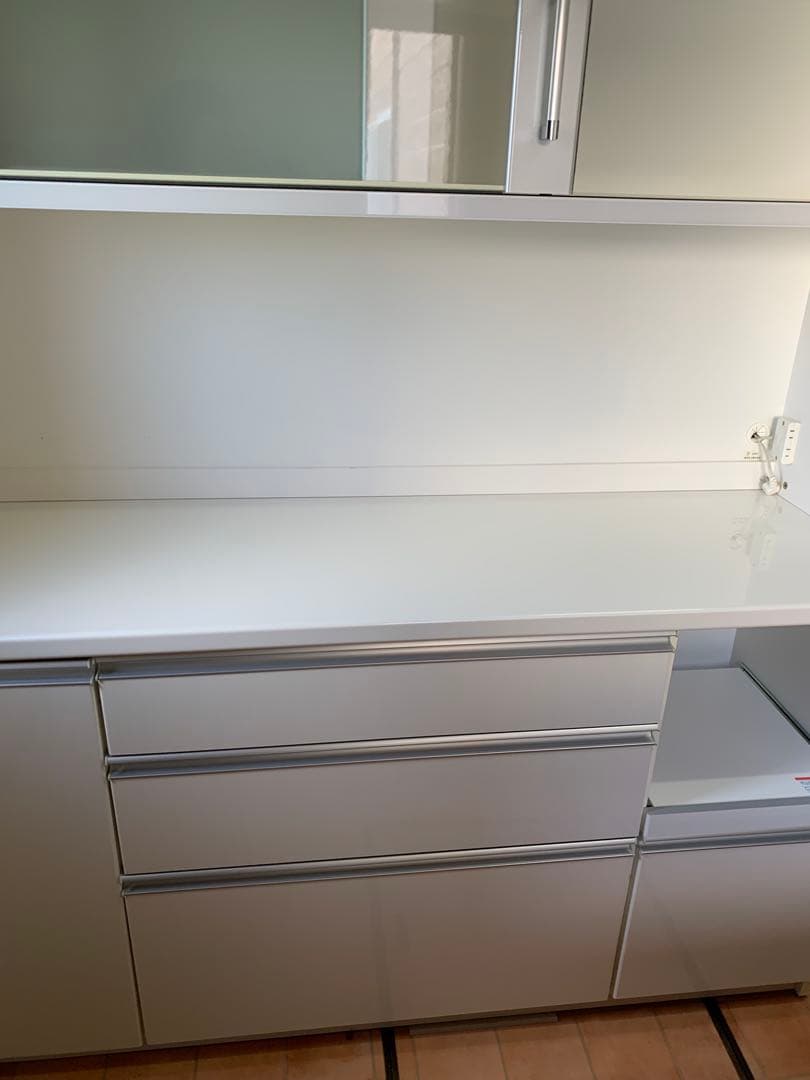 ニトリ NITORI キッチンボード 食器棚 マインド ホワイト 幅160