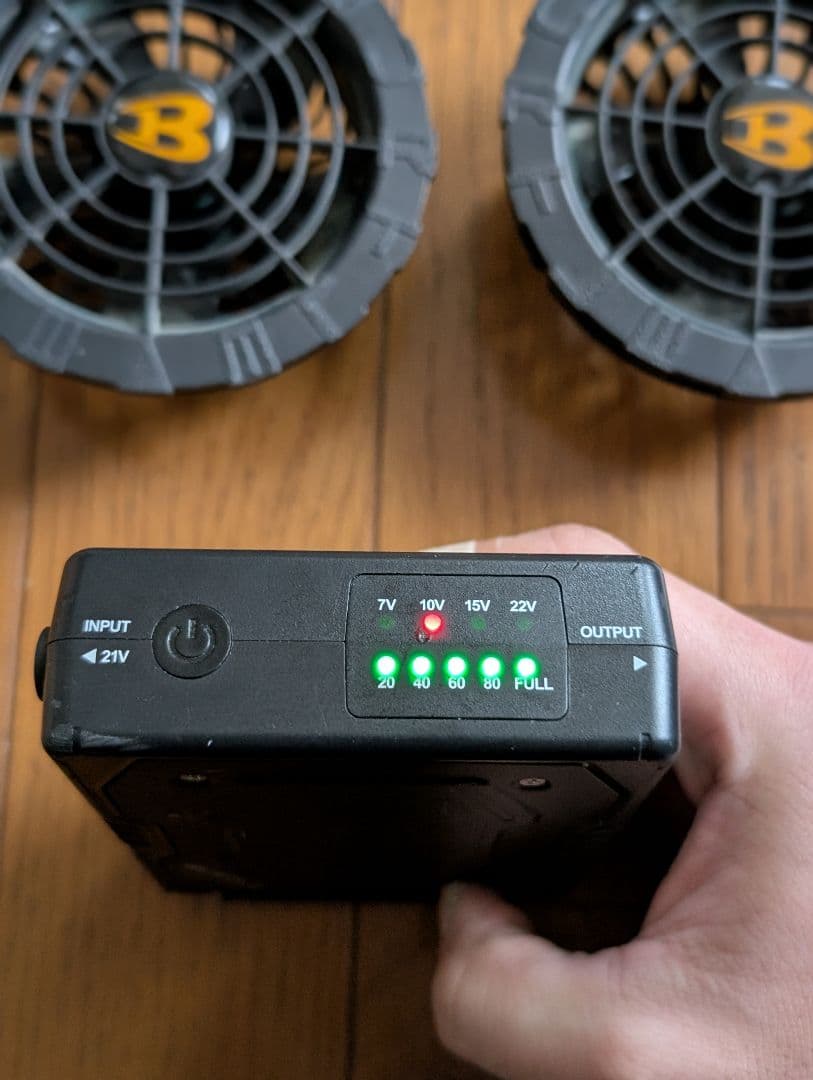 BURTLE　空調服バッテリーとファンセット