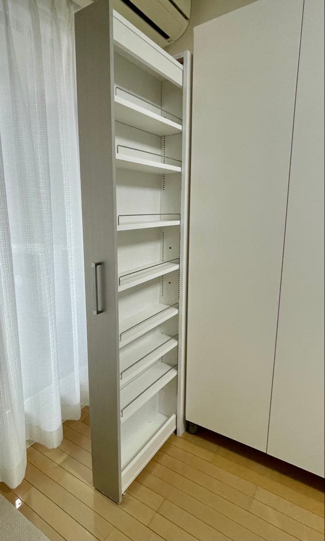 【ボックス付き収納ワゴン】リバーシブル(ホワイト/シルバー)ディノス