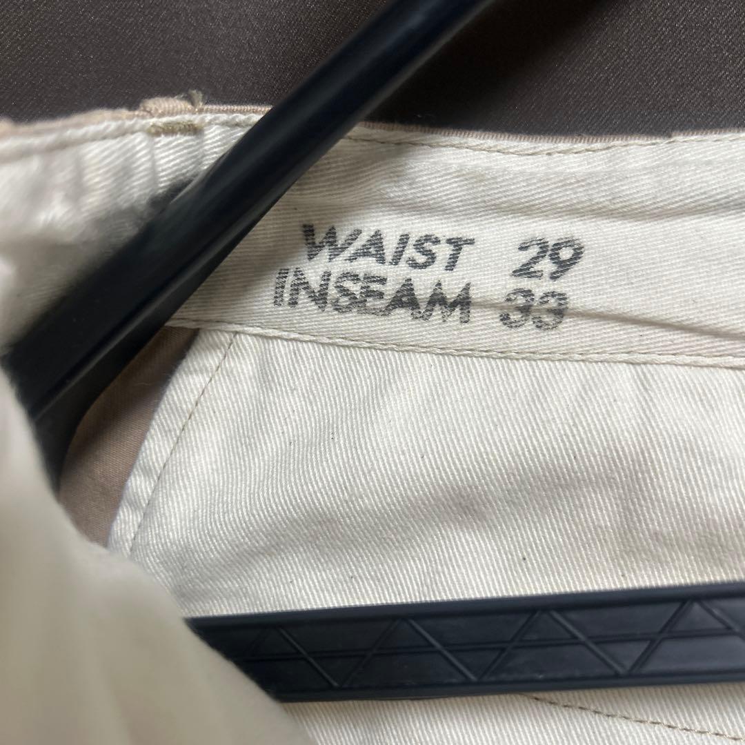 BUZZ RICKSON’S ベージュチノパン　ウエスト29 インシーム30