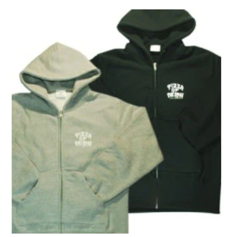 PIZZA OF DEATH HOODIE ブラック XXL