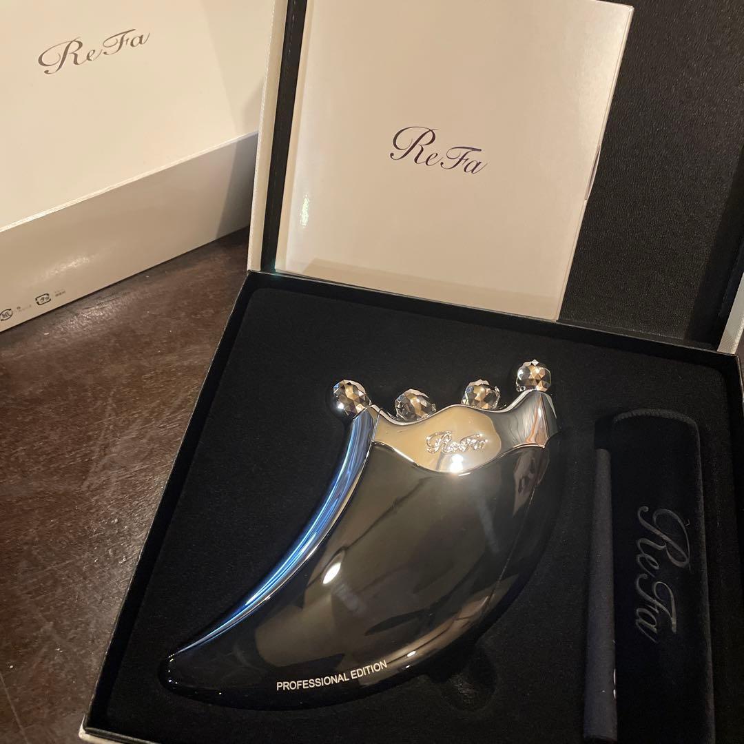 【一度のみ使用】リファ 美顔ローラー カッサ ブラック refa 4 caxa