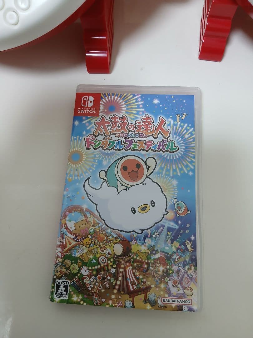 太鼓の達人 ドンダフルフェスティバル 専用太鼓とバチ×2　セット