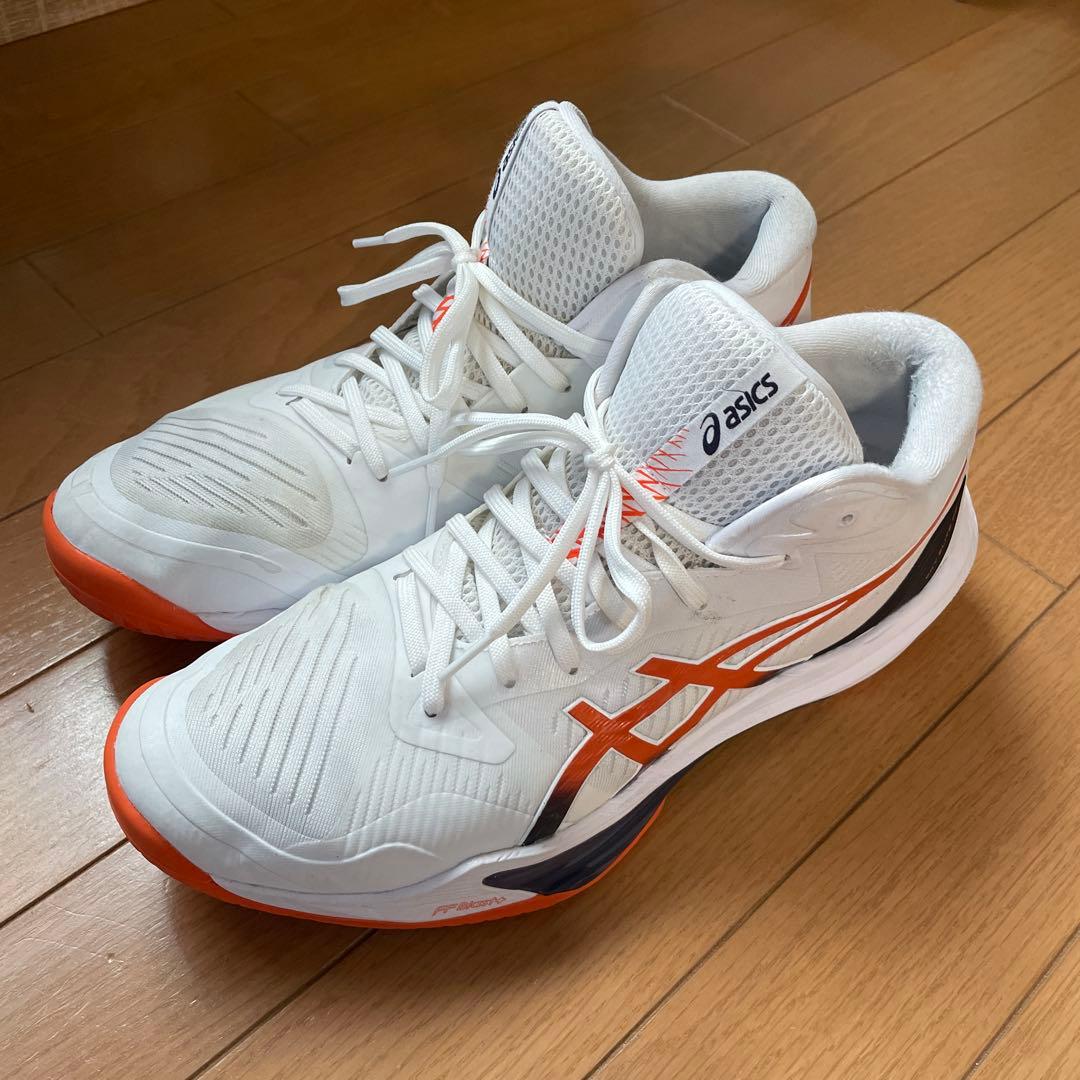 ASICS バレーボールシューズ ホワイト/オレンジ
