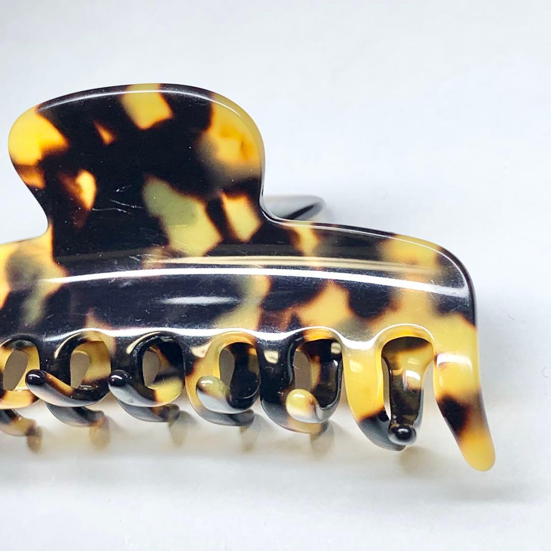 希少 アレクサンドルドゥパリ ヘアクリップ ベッ甲風 ブラウン Mサイズ