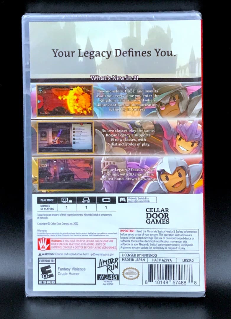 Rogue Legacy 2 ローグレガシー 2 新品未開封 Switch