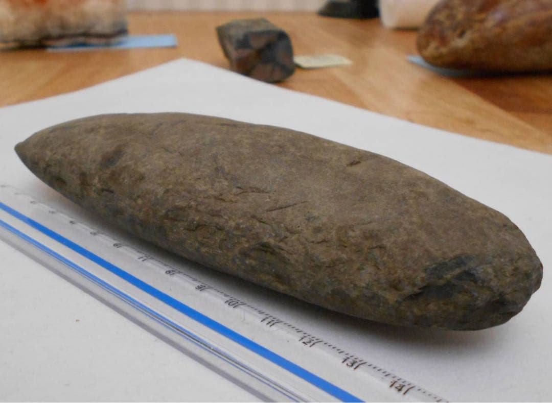 縄文 世界遺産 石斧 磨製石器 石器 発掘 出土 骨董 古美術