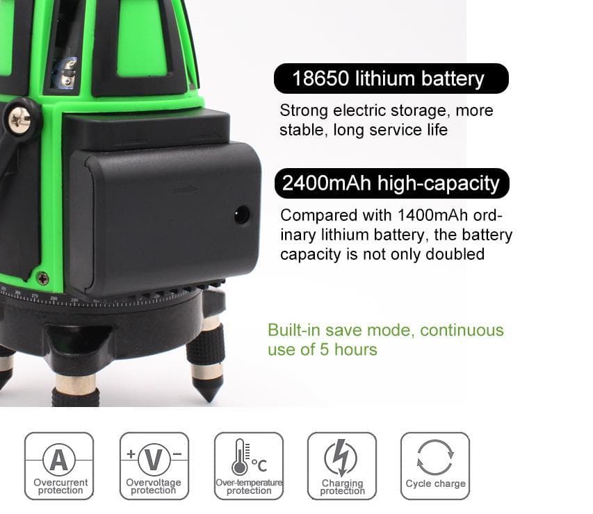 5ライン6点　グリーンレーザー墨出し器水準器水平器測定器墨出器墨出し機/高精度
