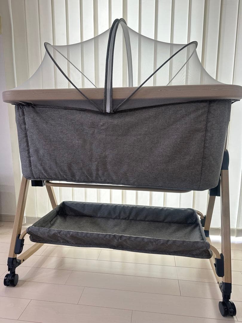 HZDMJ ベビーベッド⭐︎グレー