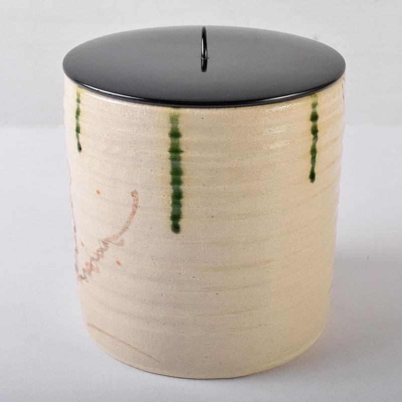 hiro　茶道具　弥七田織部　壱陶造　水指　共布共箱　V　R8707B