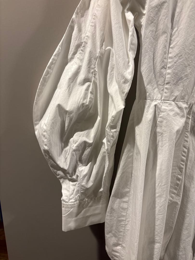 エンフォルド　ホワイト バルーンスリーブ シャツ