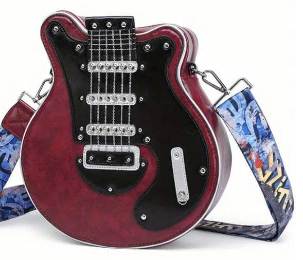 クィーン　ブライアンメイ　レッドスペシャル型バッグ　新品未使用　ショルダーバッグ