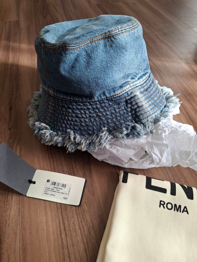 t*i様 FENDI バケットハット Lサイズ デニム　フェンディ