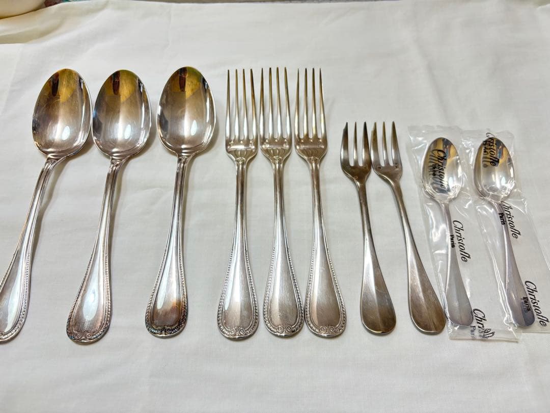 【新品未使用】クリストフル★カトラリーセット12点★スプーン★フォーク