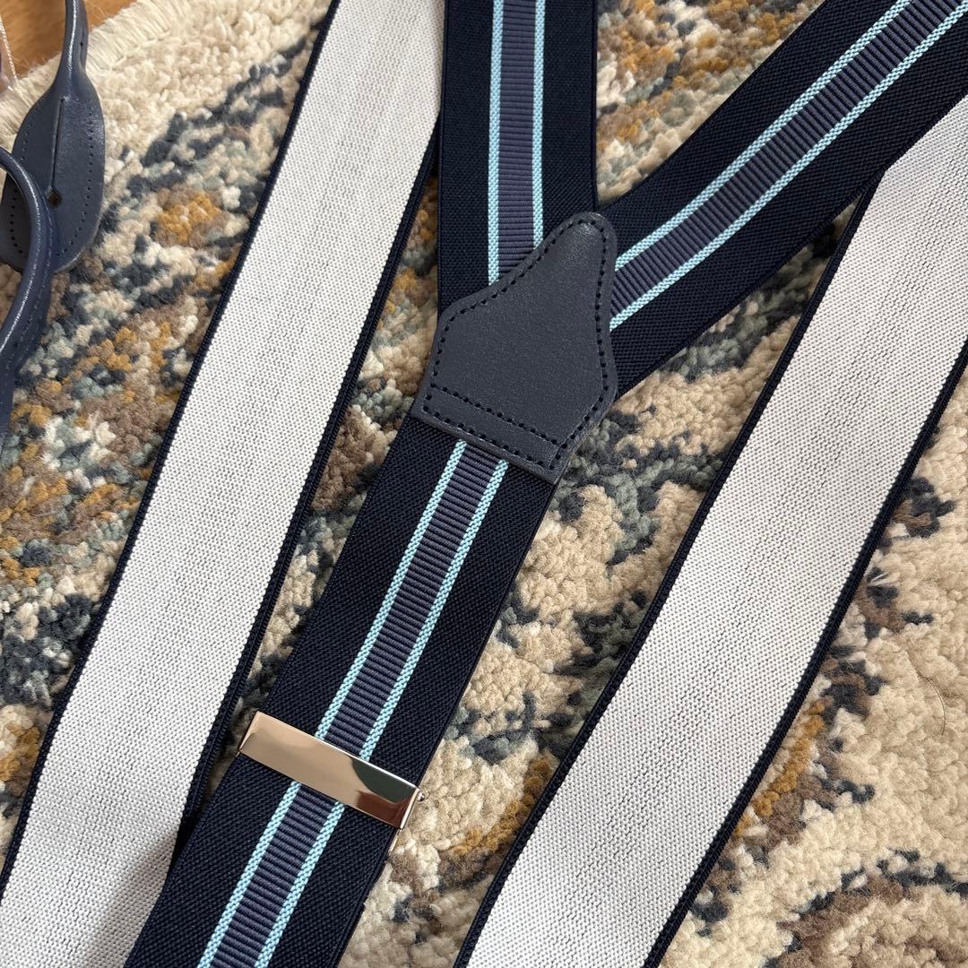  THURSTON / ストライプ サスペンダー 35mm