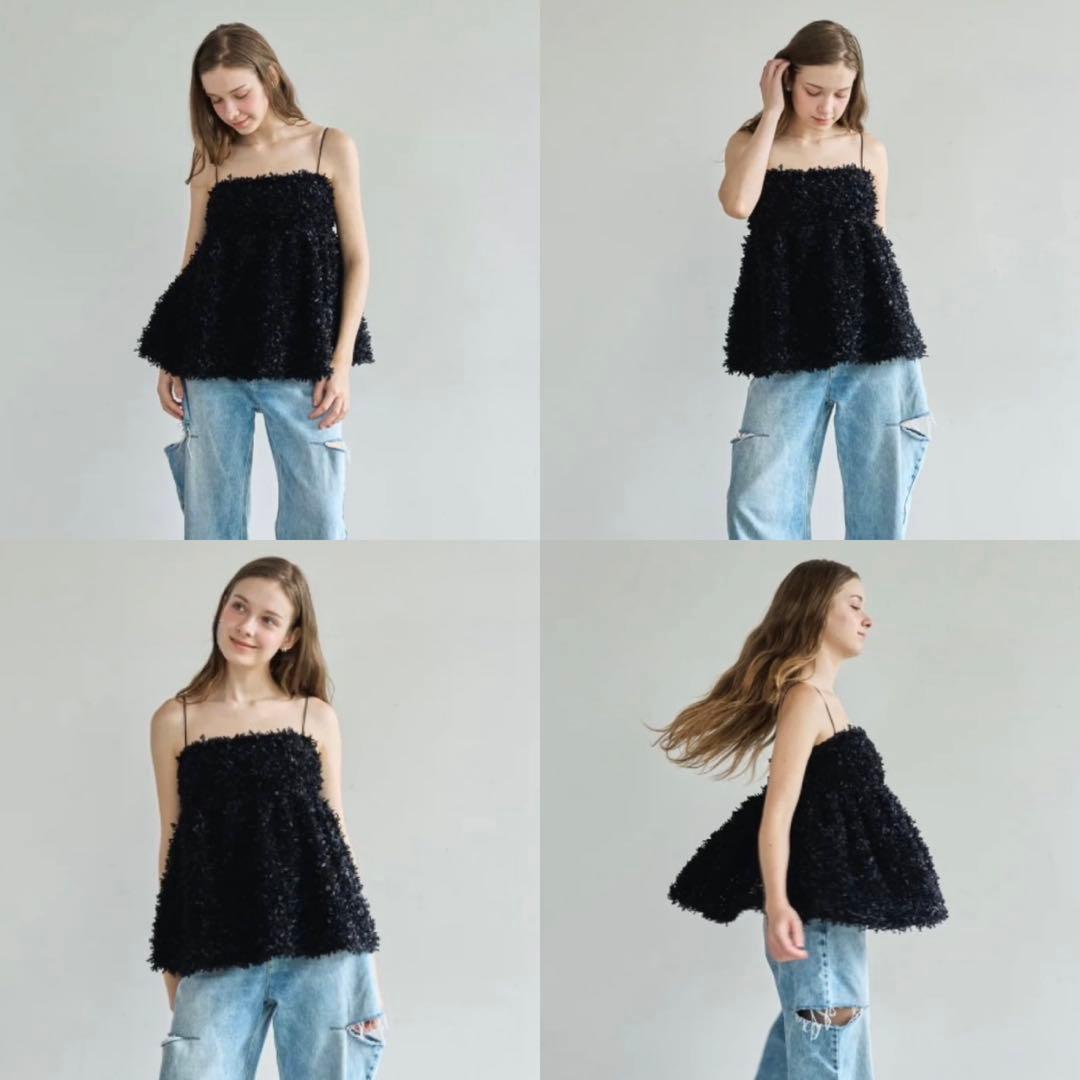新品 CARLA カーラ Fluffy cami フラッフィーキャミ