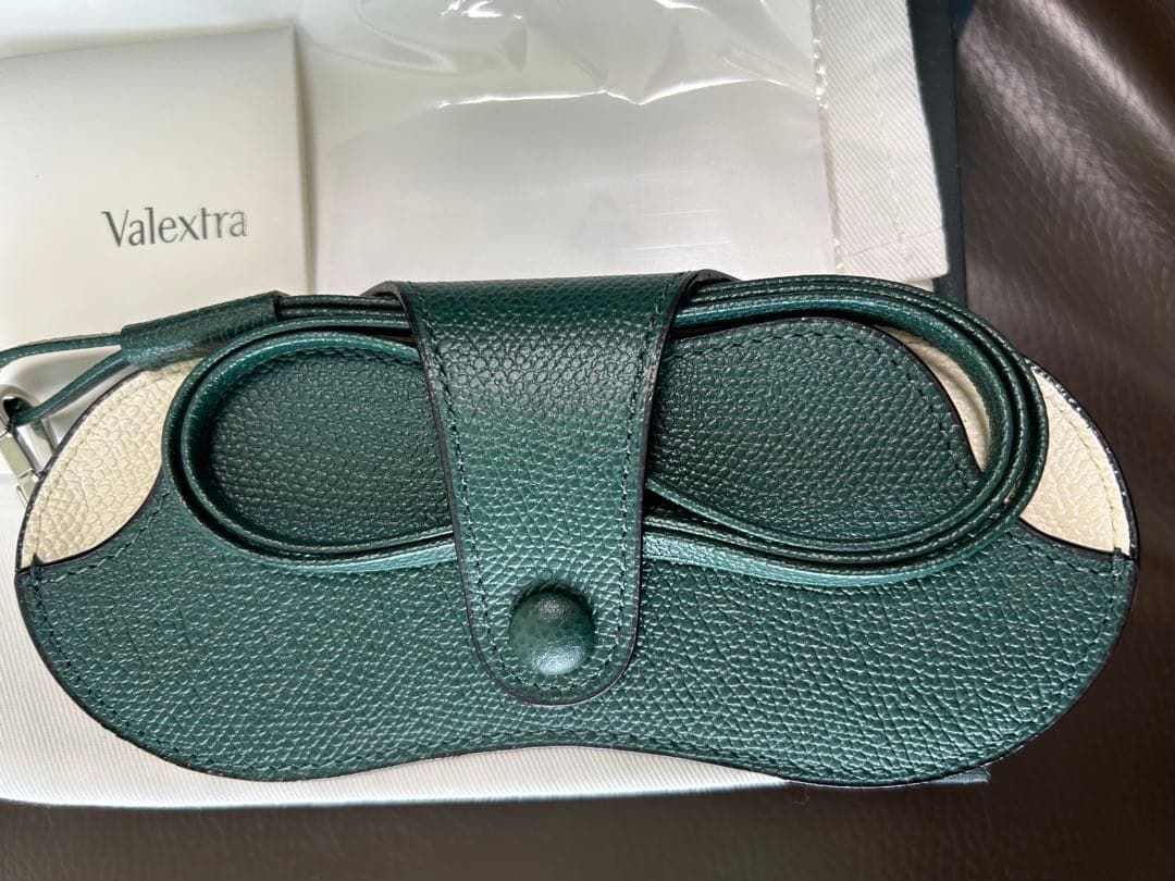 Valextra グリーン メガネケース